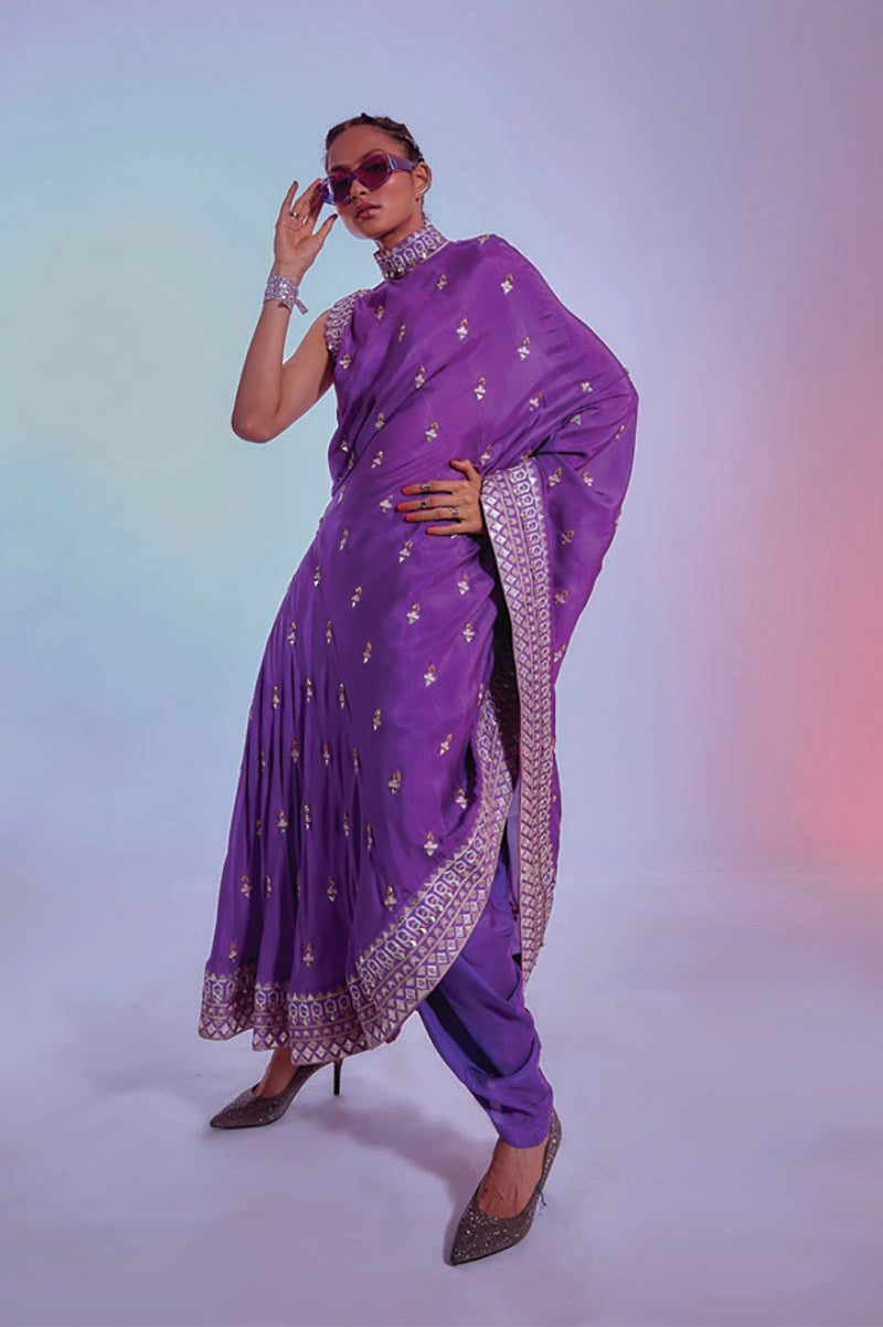 drape saree with dhoti pants