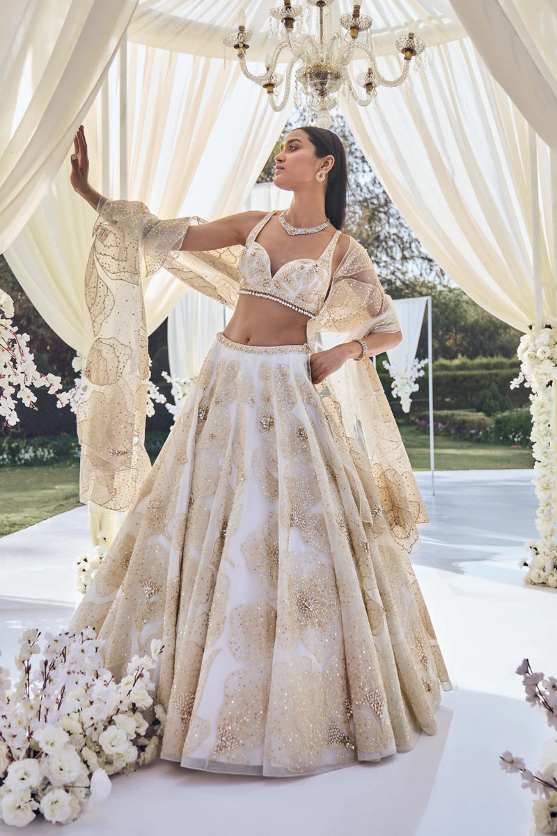 Floral wedding lehenga online