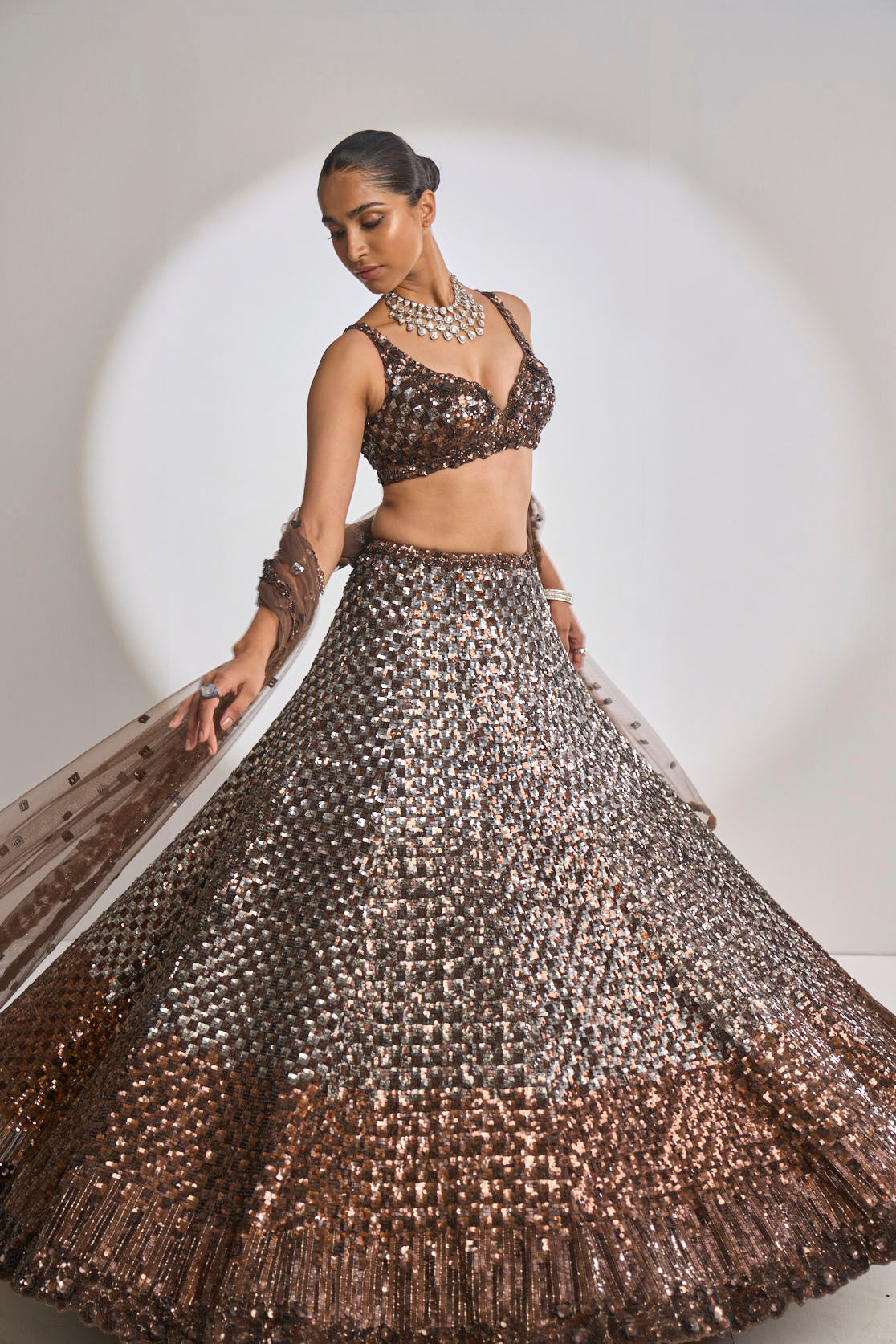 Chocolate Brown Lehenga Set Shop Sunny's Bridal