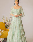 Tiffany Gown With Ruffle Sleeves